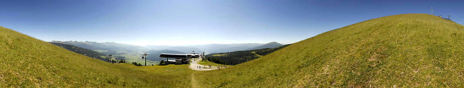 Blick auf die Panorama Alm - Grosseckbahn (Kopie) Blick auf die Panorama Alm - Grosseckbahn
